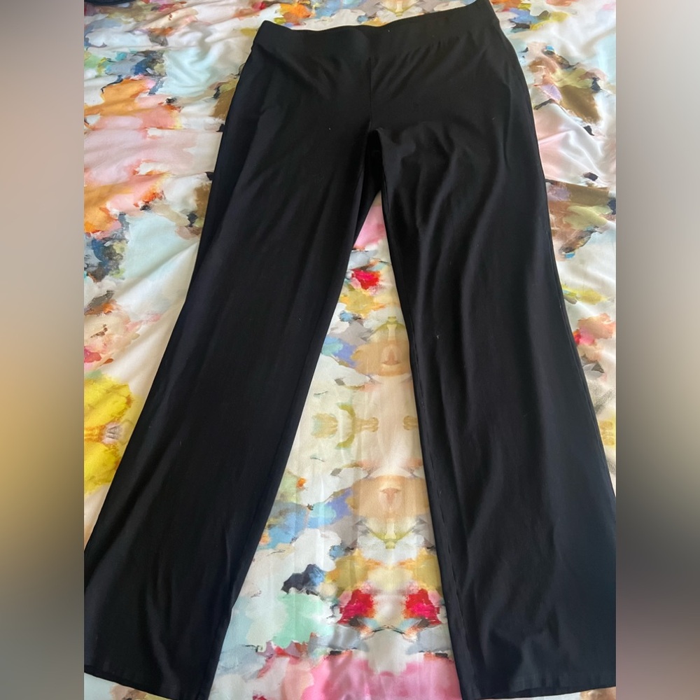 Eileen Fisher Classic Black Straight Leg Pants